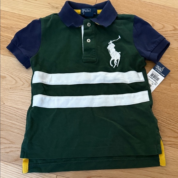 Polo Ralph Lauren Other - Polo by Ralph Lauren Kids Polo in Green and Navy with White Accents
